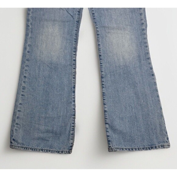 Express X2 Y2K Jeans Womens 8 Bootcut Light Blue Cotton Denim Measures 31 x 31 - Picture 7 of 10